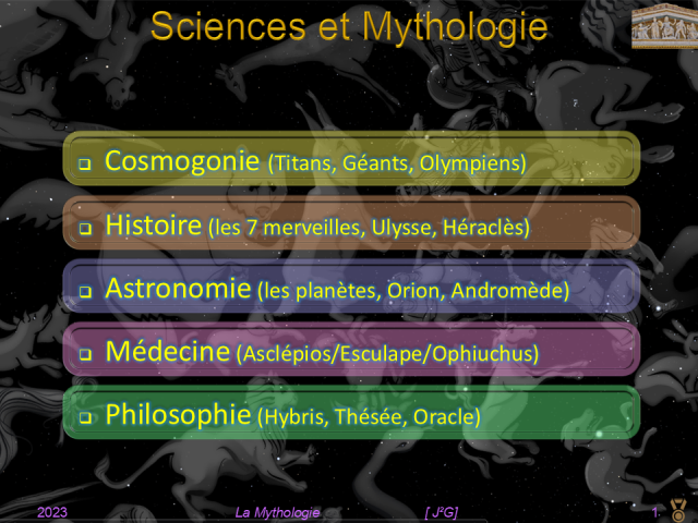 Agenda de la conférence n°7 avec 5 sections distinctes.